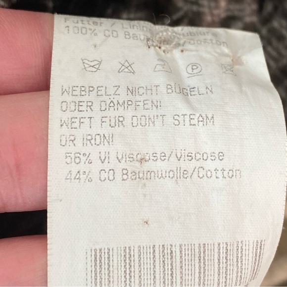 Reversible Coat Jolipel by Niedieck Size Med Button Up Winter Trench Faux Fur - Picture 10 of 12